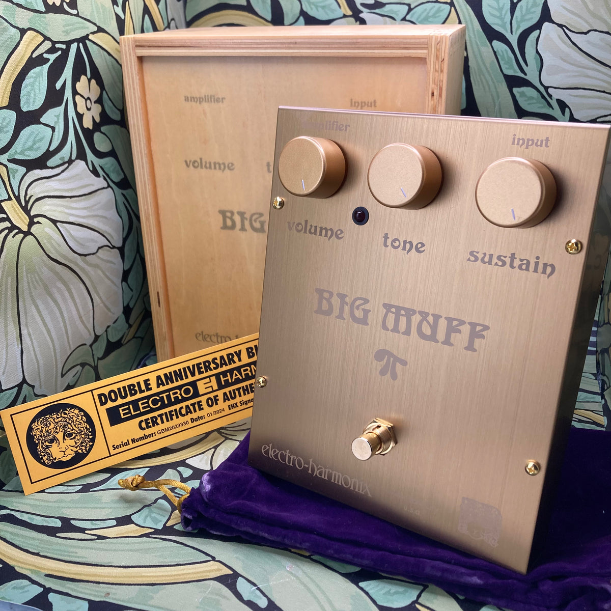 Electro-Harmonix Double Anniversary Big Muff Pi Gold – eastside music supply