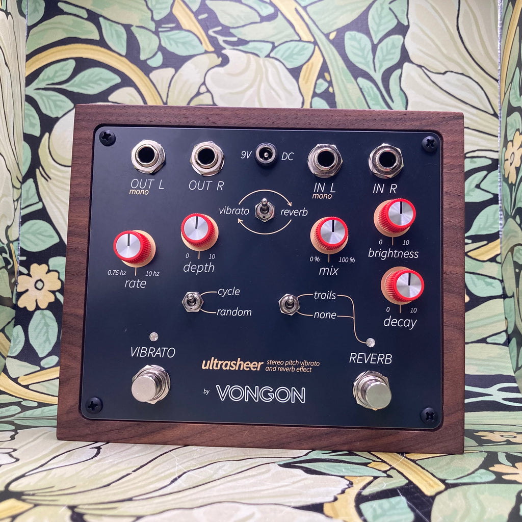 vongon pedal Vongon Ultrasheer Stereo Pitch Vibrato and Reverb – eastside music supply