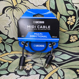 Boss DIN to DIN Adjustable Straight/Angled MIDI Cable