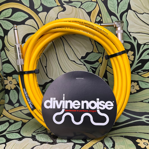 Divine Noise Instrument Cable Straight-Right Angle - Yellow