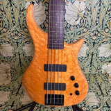 Pedulla Thunderbolt Fretless 5-string Bass Amber 1994