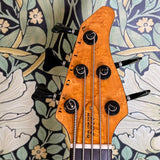 Pedulla Thunderbolt Fretless 5-string Bass Amber 1994