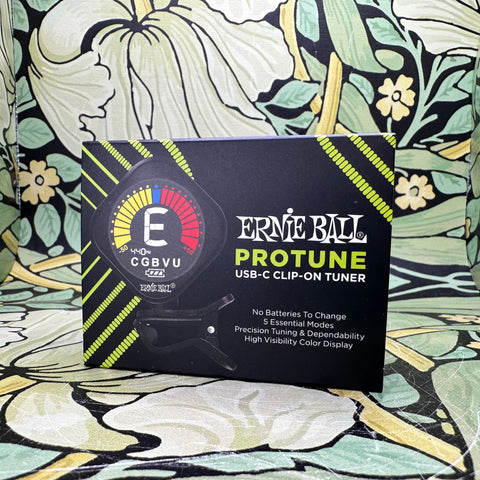 Ernie Ball ProTune USB-C Rechargeable Clip-On Tuner