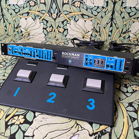 Rockman Distortion Generator + Sustainor Rack Unit w/ Foot Controller
