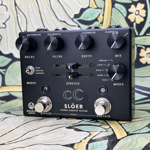 Walrus Audio Slöer Stereo Ambient Reverb Black