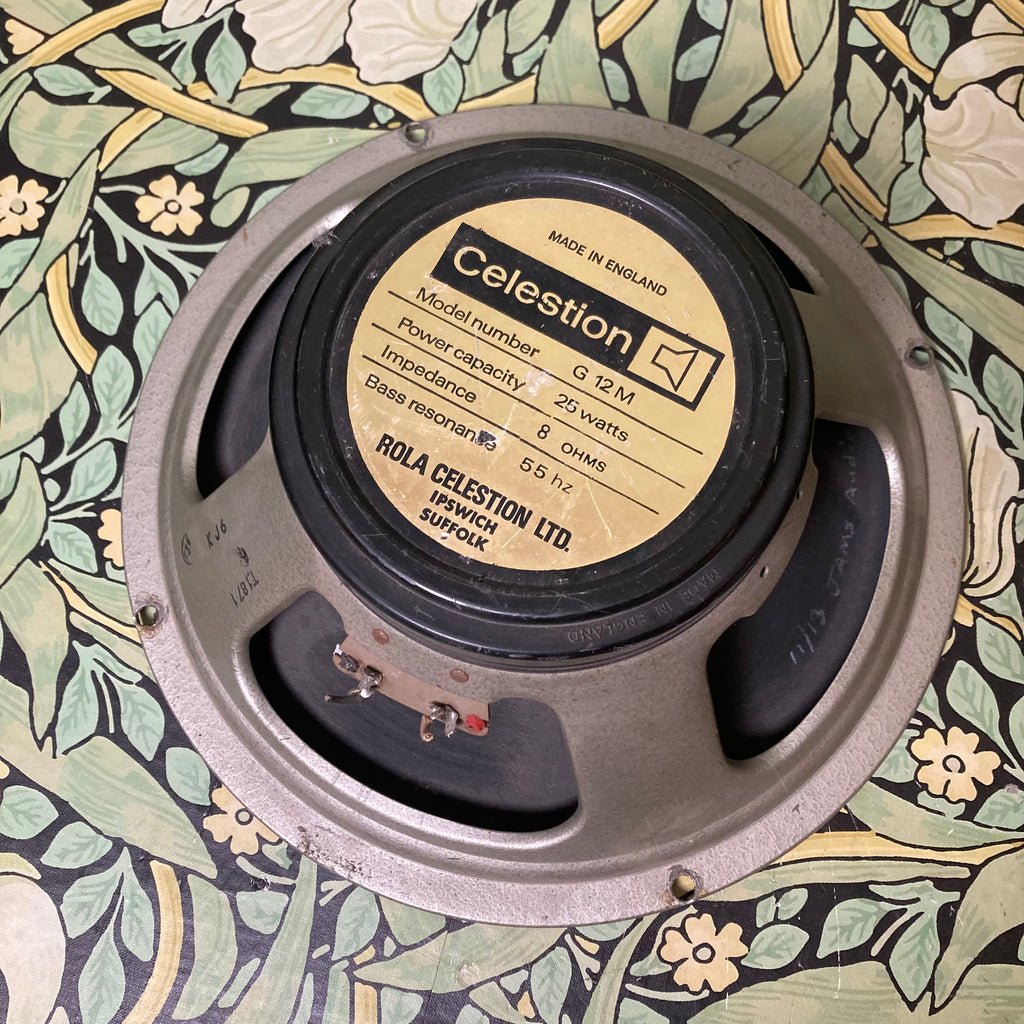 貴重 Celestion G12M / Blackback 1975 ビンテージ 貴重 Celestion G12M / Blackback 1975 ビンテージ