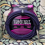 Ernie Ball Braided Cable 18ft - Purple/Black