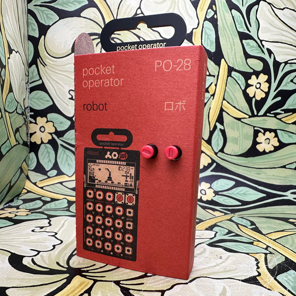 Amazon.com: Teenage engineering pocket operator PO-28 robot, live  synthesizer and sequencer, with parameter locks, glide control and punch-in  effects 