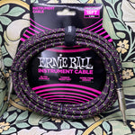 Ernie Ball Braided Cable 18ft - Purple Python