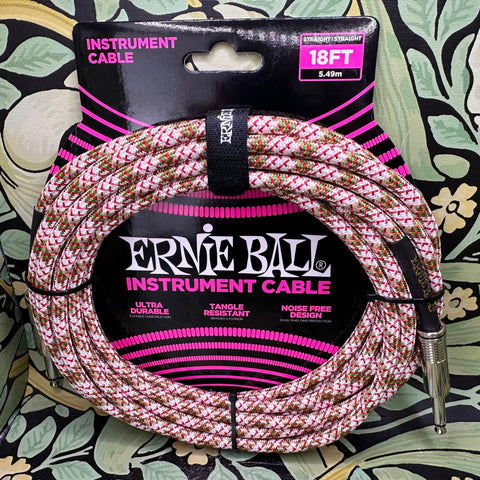 Ernie Ball Braided Cable 18ft - Emerald Argyle