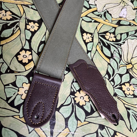 Franklin Strap Olive Distressed / Brown End Leather - Eastside Exclusive