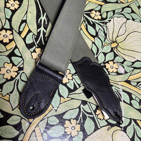 Franklin Strap Olive Distressed / Black Leather - Eastside Exclusive
