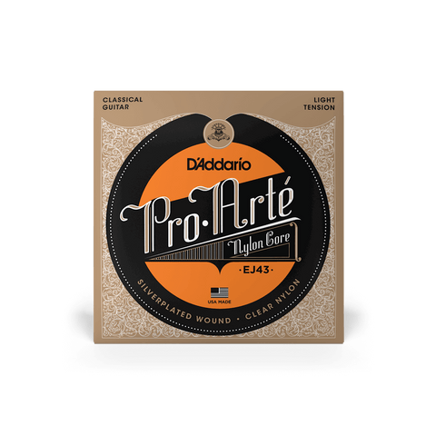 D'Addario EJ43 Pro-Arte Light Tension Silver Acoustic