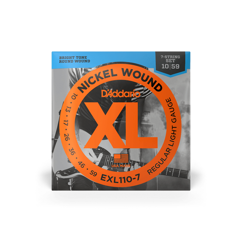 D'Addario EXL110-7 Electric 7-String Guitar Strings 10-59
