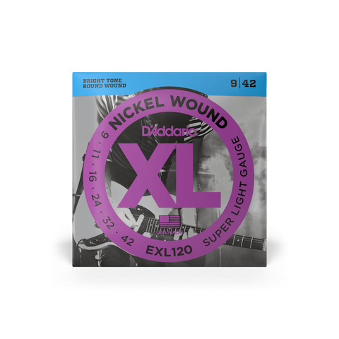 D'Addario EXL120 9-42 Super Light Electric Guitar Strings