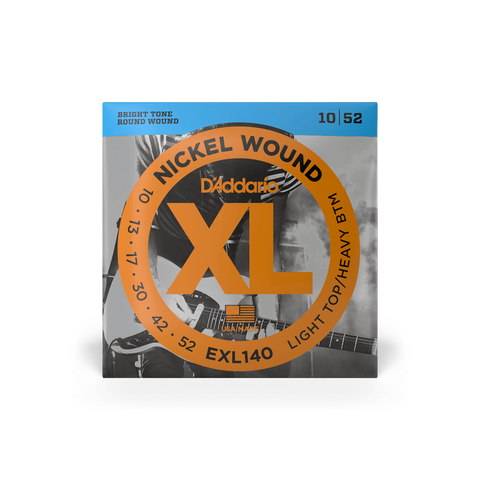 D'Addario EXL140 10-52 Light Top/Heavy Bottom  Electric Guitar Strings