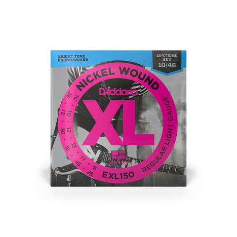 D'Addario EXL150 Nickel XL Electric Guitar Strings 12 String 10-46/26