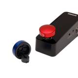 D'Addario XPND Footswitch Toppers 2-Pack Blue/Red