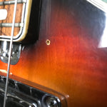 Silvertone Violin Bass Scroll Headstock