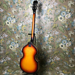 Silvertone Violin Bass Scroll Headstock